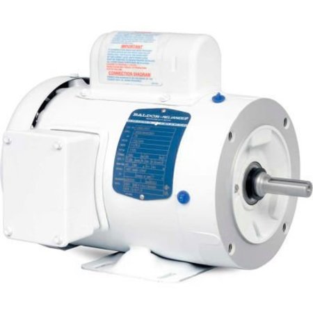 BALDOR-RELIANCE Baldor-Reliance Motor CWDL3509, 1HP, 3450RPM, 1PH, 60HZ, 56C, 3520L, TEFC, F1, N CWDL3509